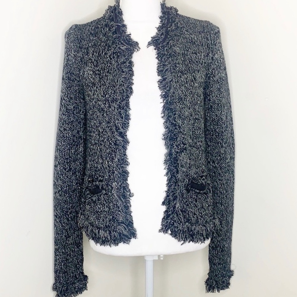 Express knit Fringe Cardigan Sweater Size Small